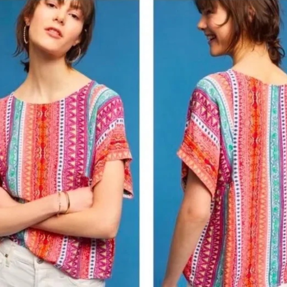Anthropologie MAEVE Milla Boho Flowy Top